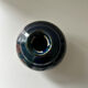 Ink blue round vase and bronze