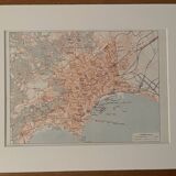 Carte vintage de Naples – 1930