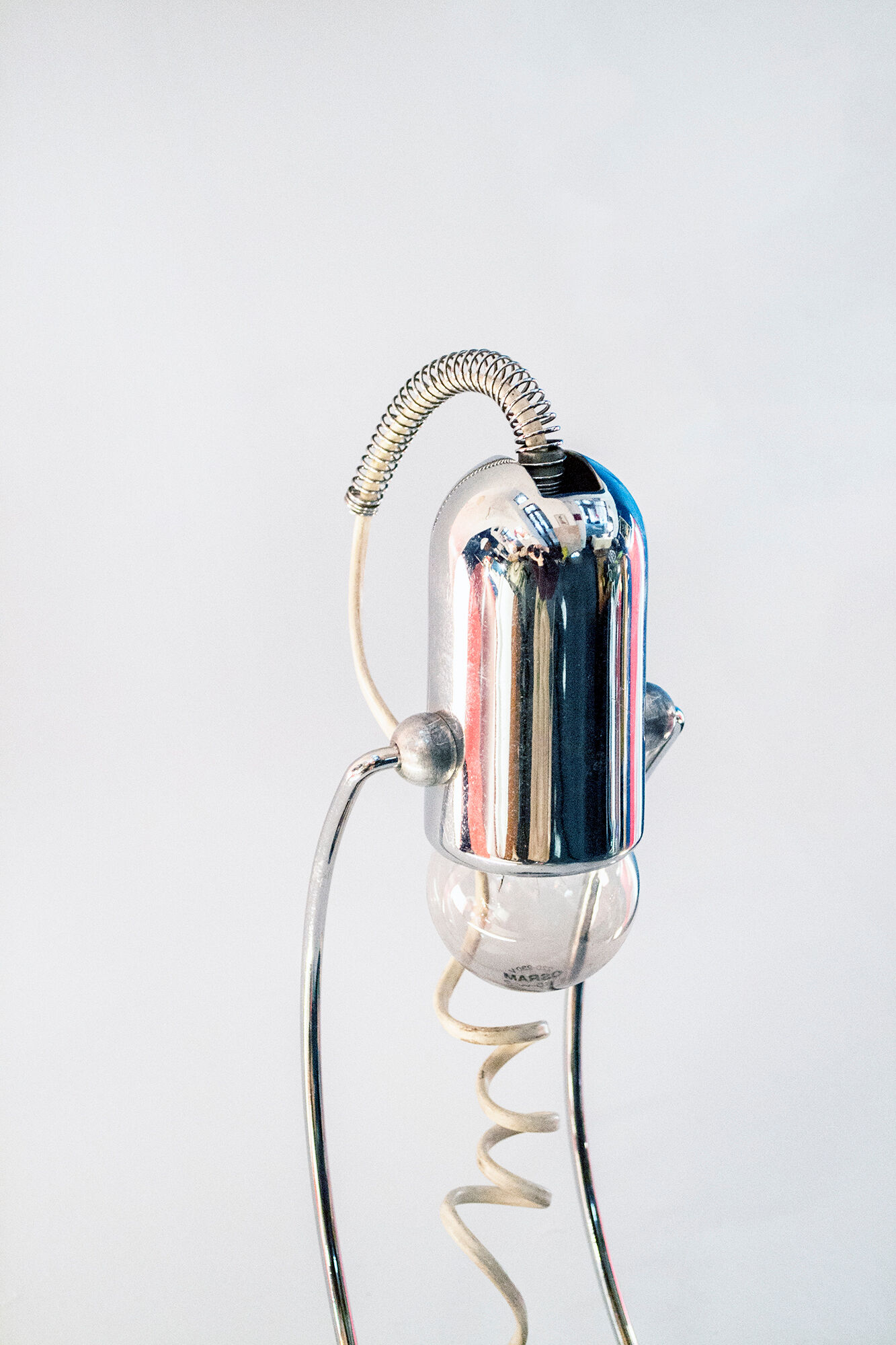 Steel Wall Lamp by Francesco Fois for Reggiani, Italy, 1960s