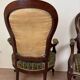 Paire de fauteuils style Louis XV en acajou époque XIXeme