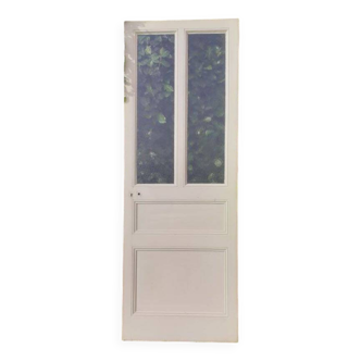 Porte communication 1 vitrée translucide H233,5xL84,5cm ancienne XX°