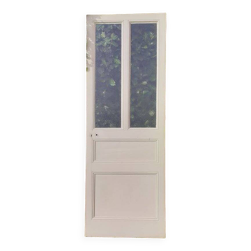 Porte communication 1 vitrée translucide H233,5xL84,5cm ancienne XX°