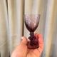 SUITE OF 12 GLASSES OF PORT OR WINE COOKED PURPLE CRYSTAL HARTZWILLER