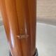 Vintage ship lamp in wood and chrome metal