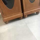 Authentic art deco showcase duo 1930s