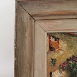 Oil on canvas, framed southern landscape painting