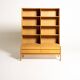 Scandinavian oak bookcase with drawers, 1960s/1970s