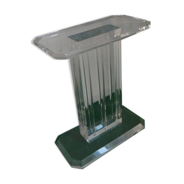 Base sculpturale pour table en verre acrylique, Italie, années 2000