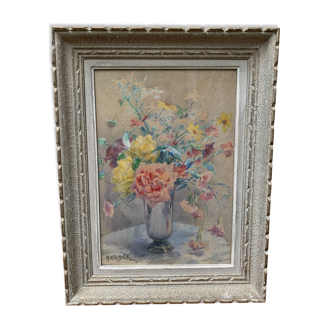 Watercolor bouquet of flowers