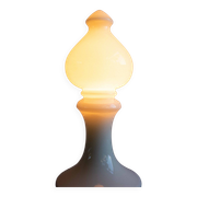 Vintage Czechoslovak Bishop Glass Lamp by Ivan Jakeš, 1970s