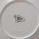 Set 6 flat plates vintage earthenware from Longchamp geometric decoration