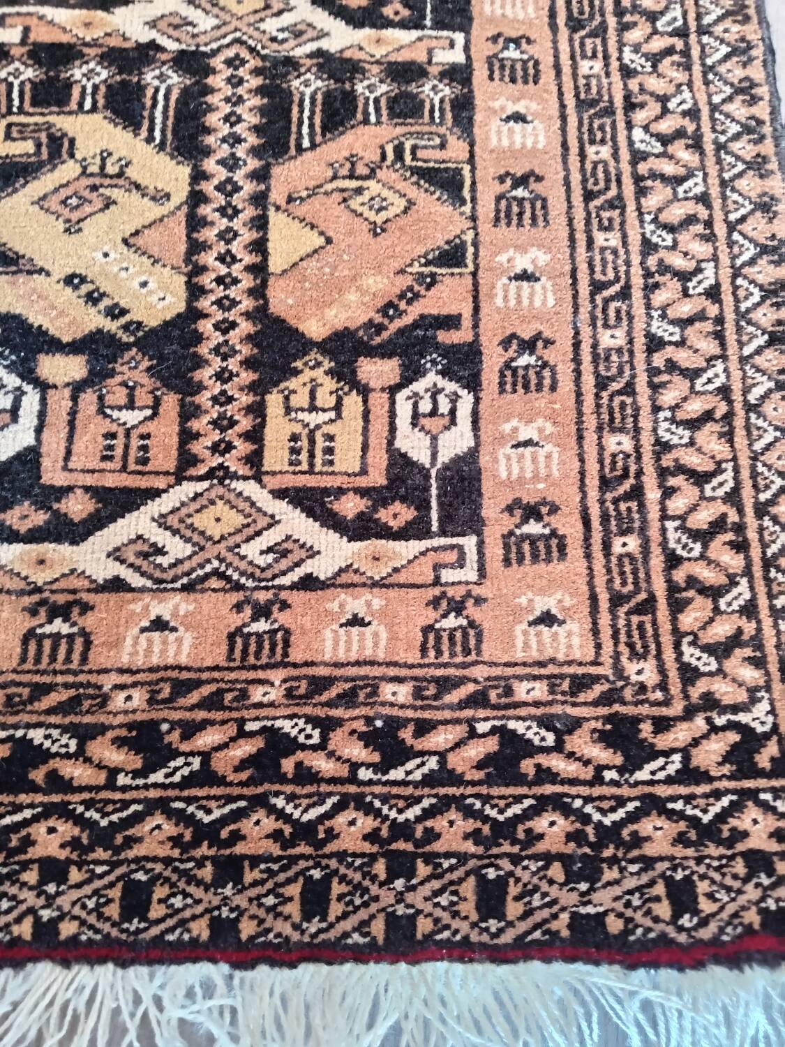 Ancient Afghan prayer rug