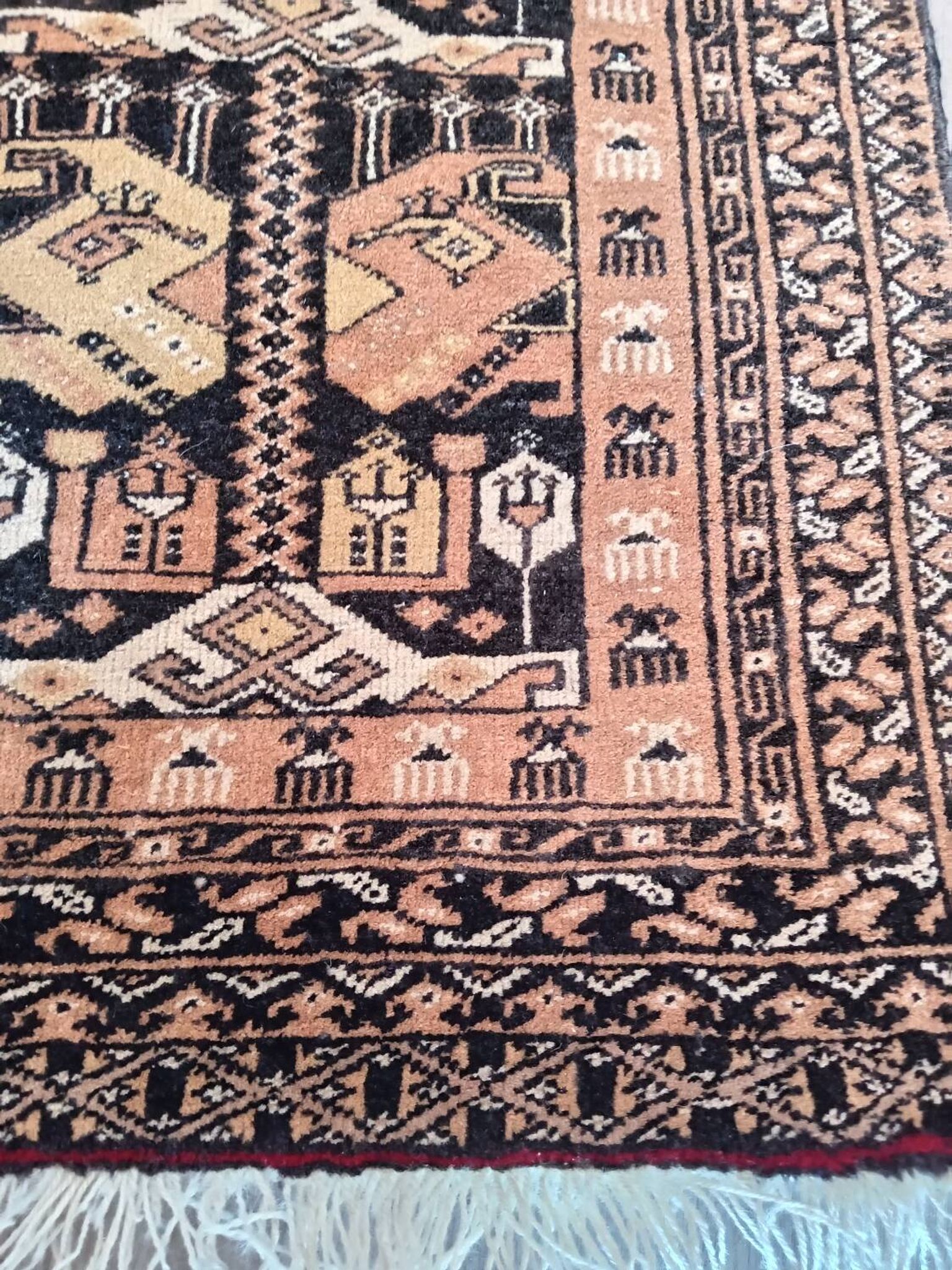 Ancient Afghan prayer rug