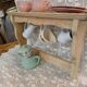 Antique solid wood wall shelf