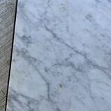 50s coffee table in metal and marble
