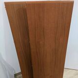 Extendable teak round table – vintage Scandinavian design – Ø120 cm + 2 extensions