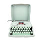 Vintage linden green Hermes Baby typewriter
