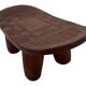Vintage African hand-carved wooden Senufo stool bench design