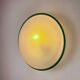 "Ronda" wall light by Leucos – green rim & frosted Murano glass, Italy 1970s