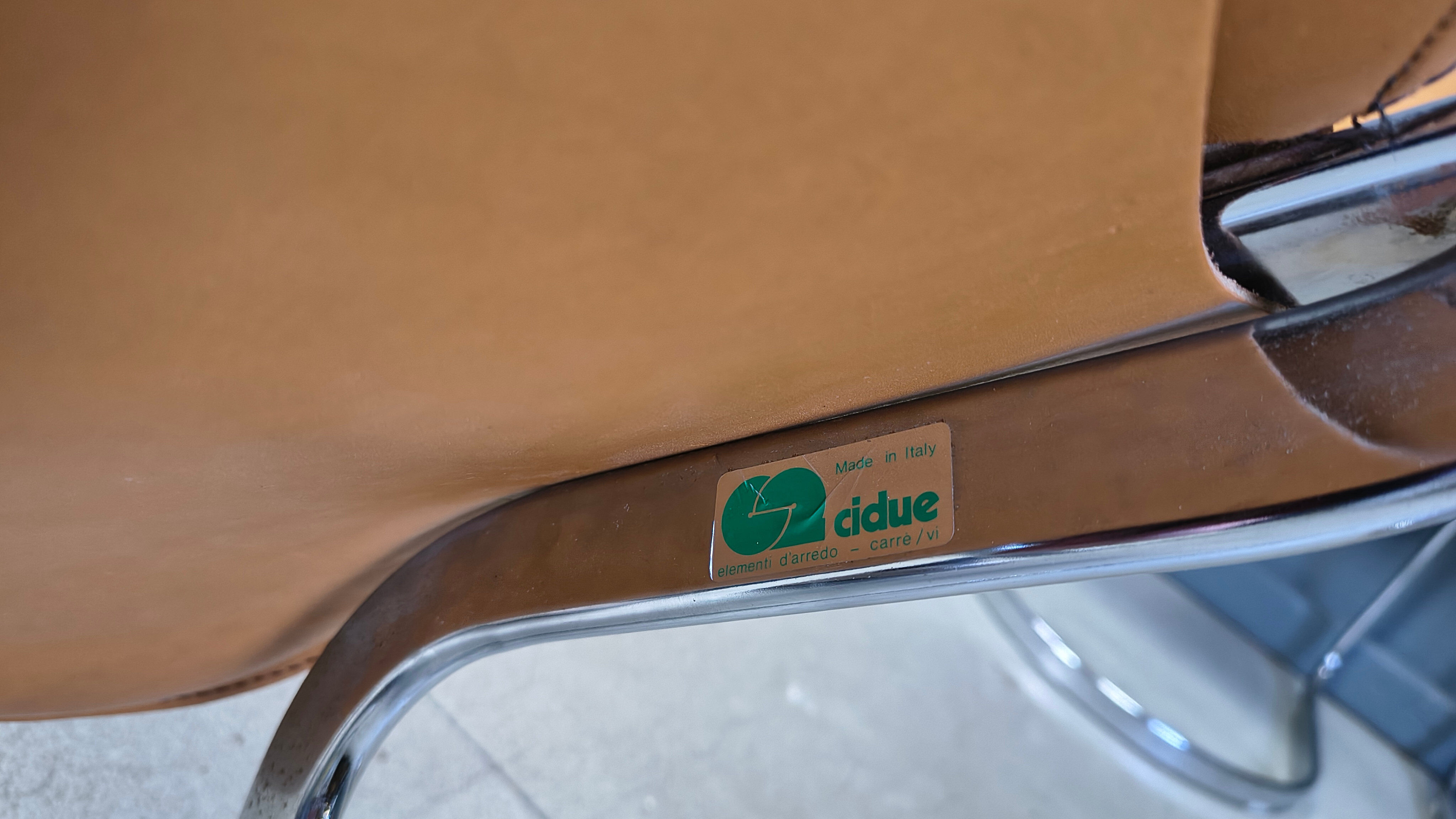 Vintage dining chairs by Cidue set of 6, 1970s