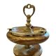 Brass and Onyx Ashtray