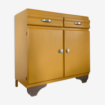 Low style Mado sideboard restyled yellow