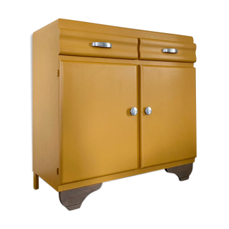 Buffet bas style Mado relooké jaune
