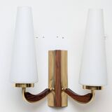 Brass wall light