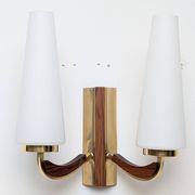 Brass wall light