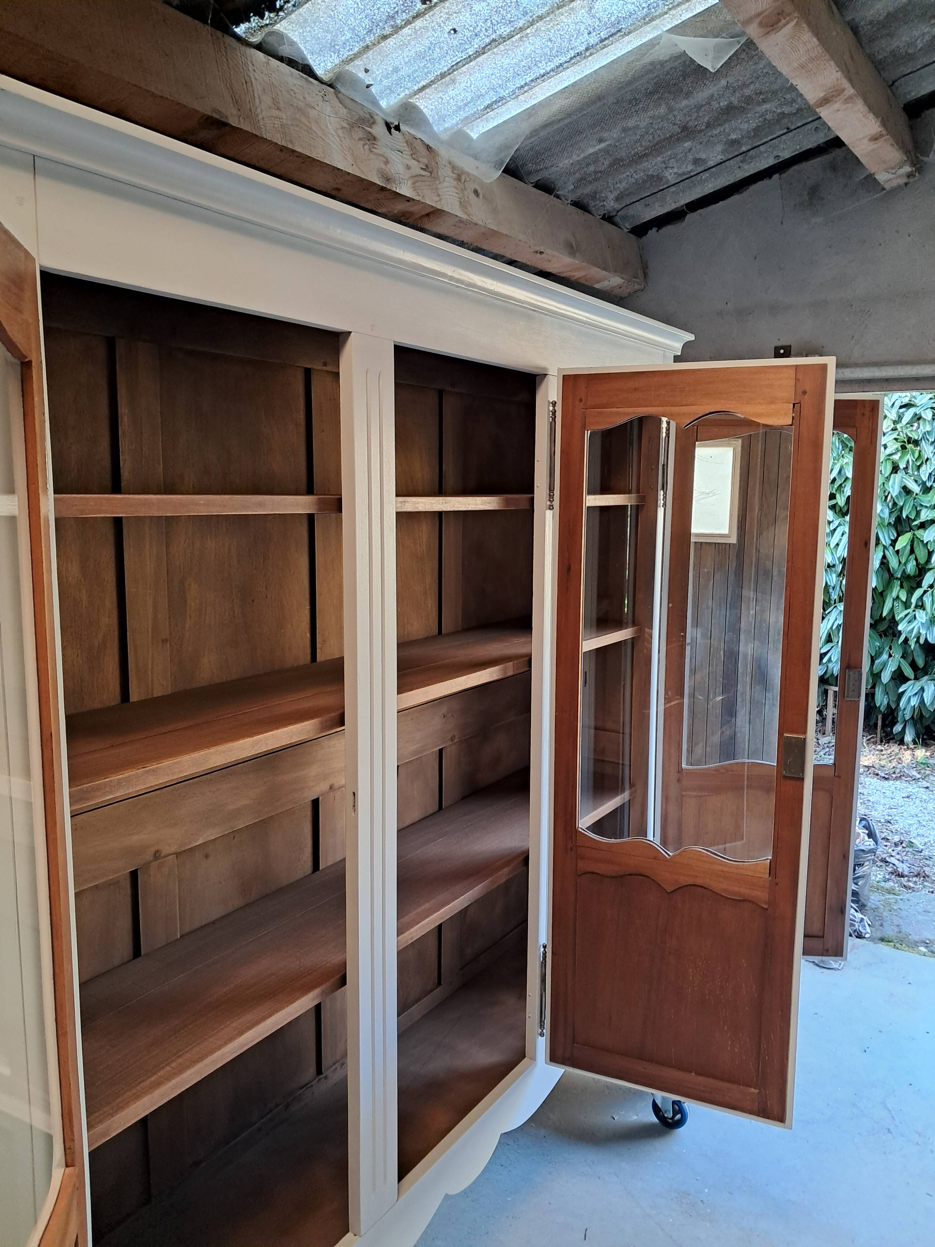 Small renovated beech bookshelf