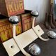 Wall coat rack with 2 vintage ball hooks
