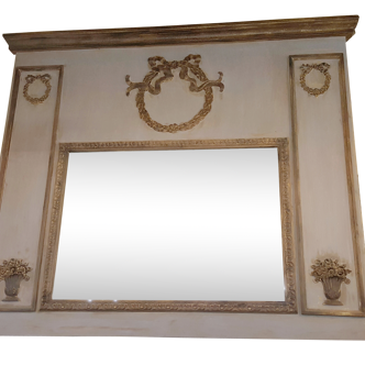 Fireplace trumeau mirror