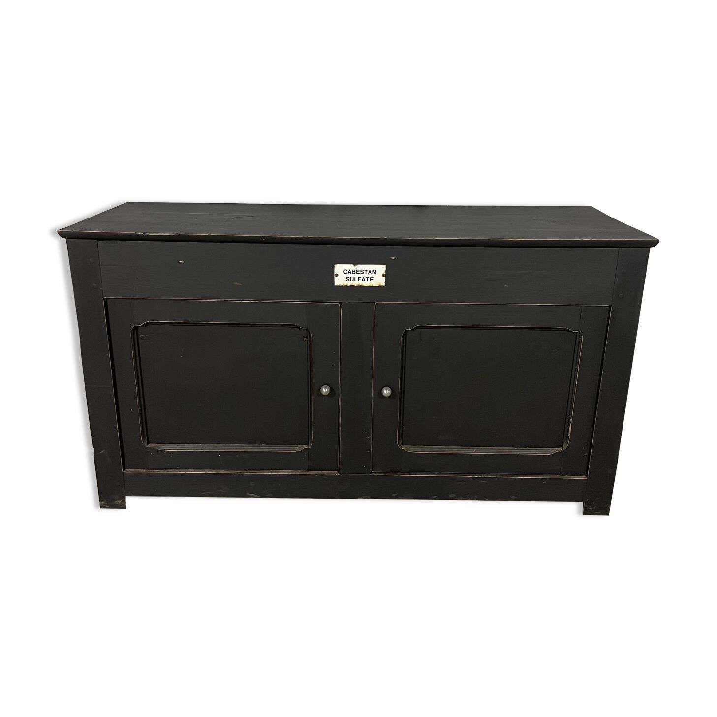 Black patina low sideboard
