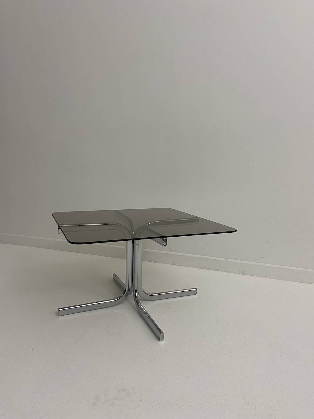 Vintage glass coffee table