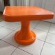 Orange plastic coffee table S.e.l.a.p.