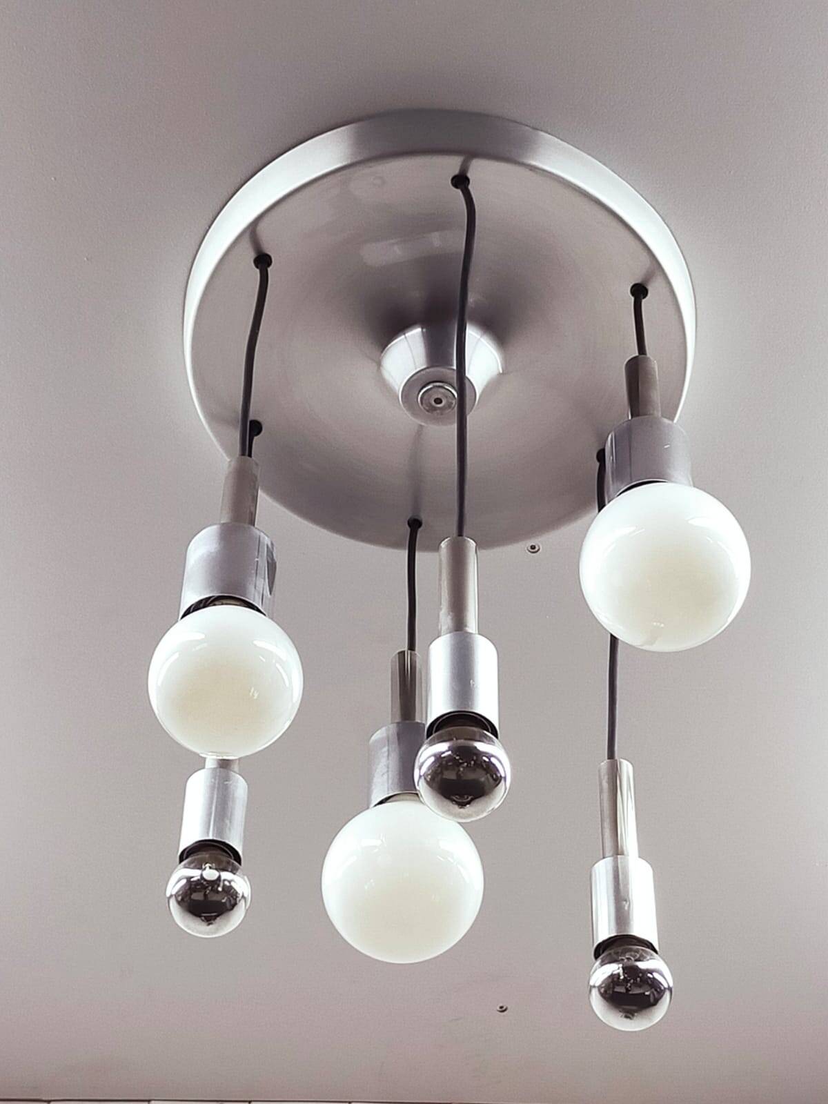 Space age waterfall pendant light