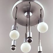 Space age waterfall pendant light