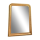 Old mirror Louis-Philippe beaded 128cm/95,cm gilded with gold leaf