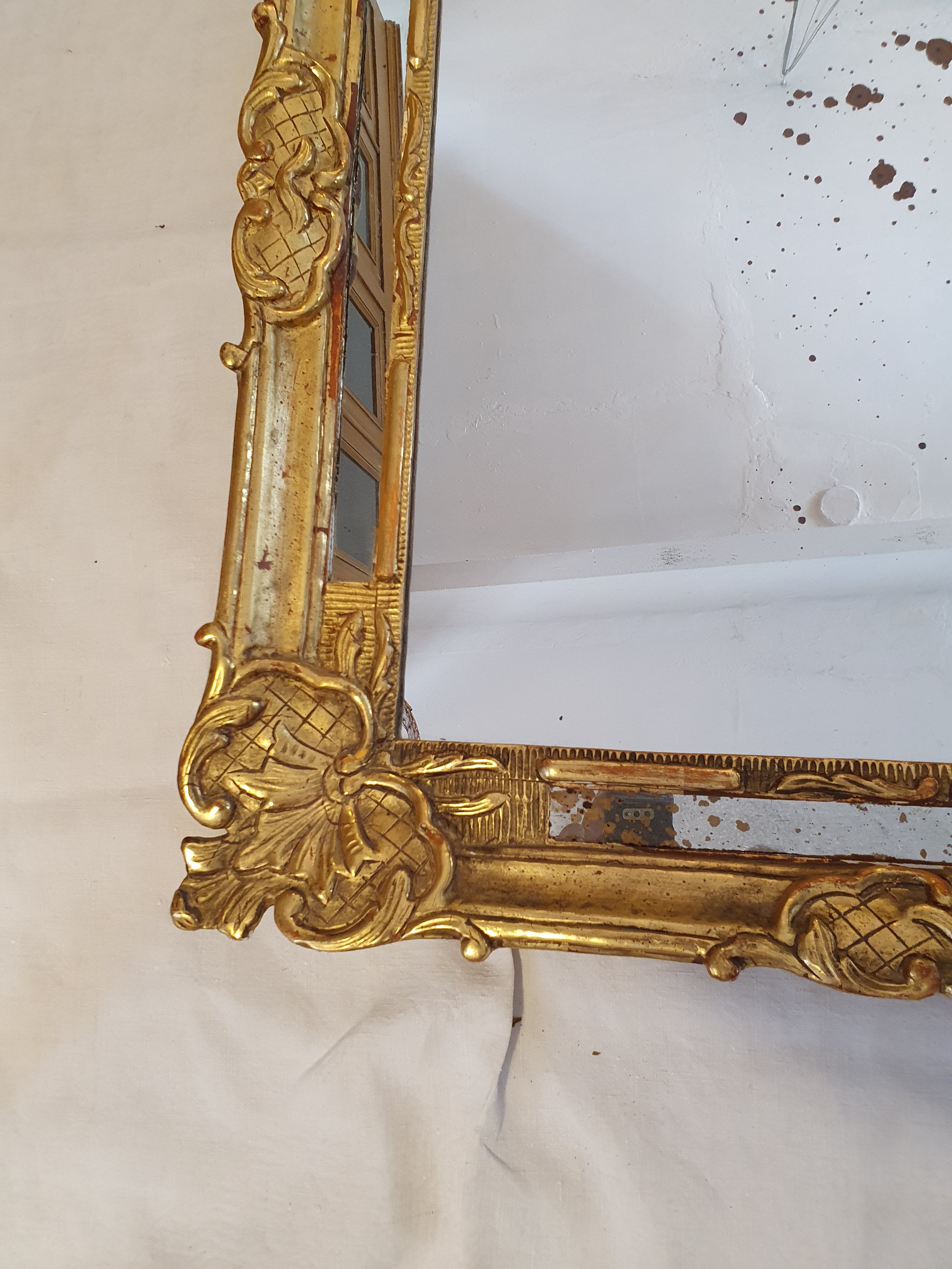Miroir bois doré
