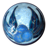 Camille THARAUD Signed circular porcelain box. 15 cm
