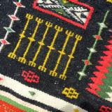 Hand woven wool rug 125x70cm