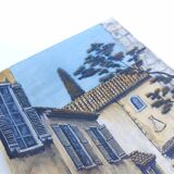 Provence village canvas painting