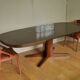 Oval table Baumann with 2 extensions
