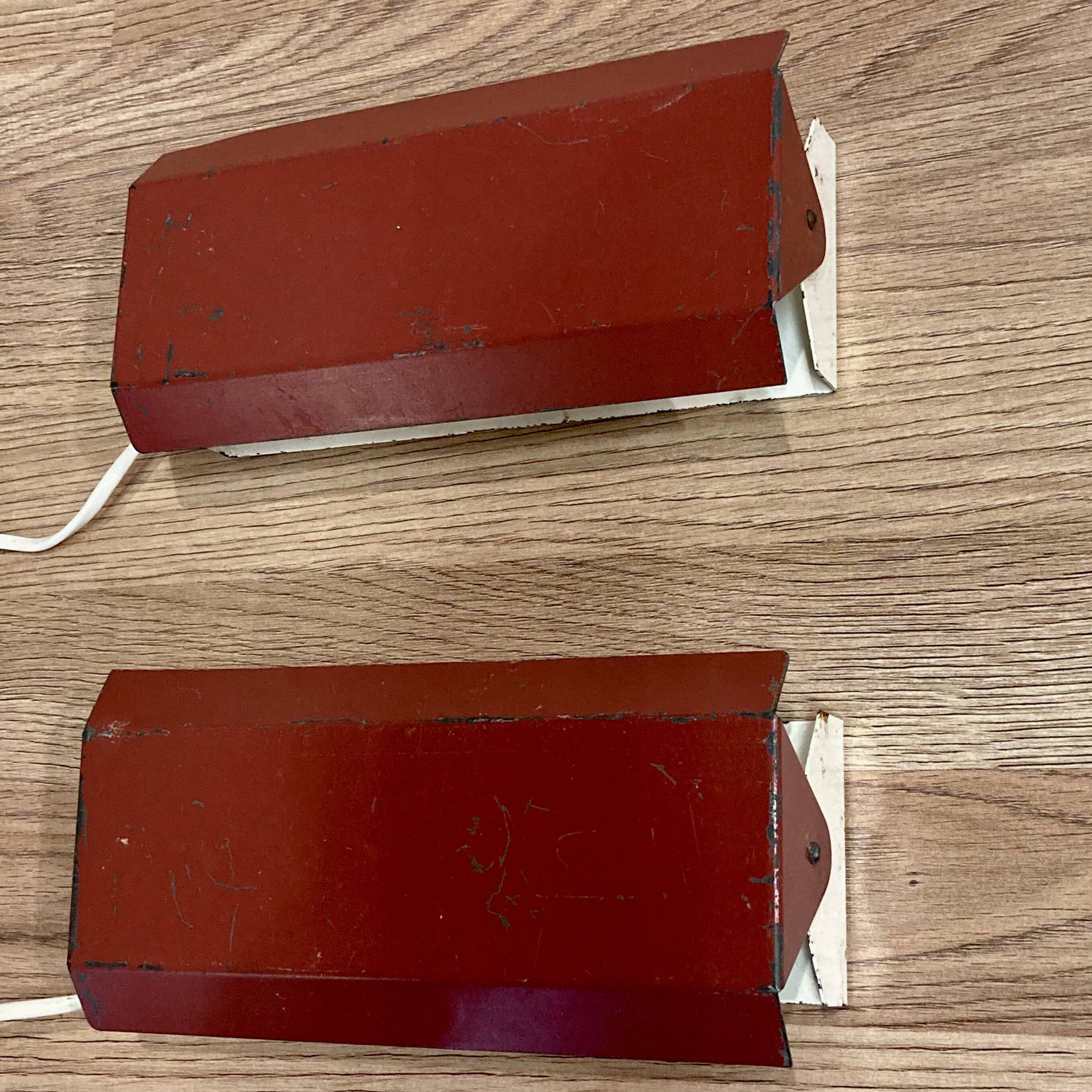 A PAIR OF MODULAR WALL LIGHTS 1950.