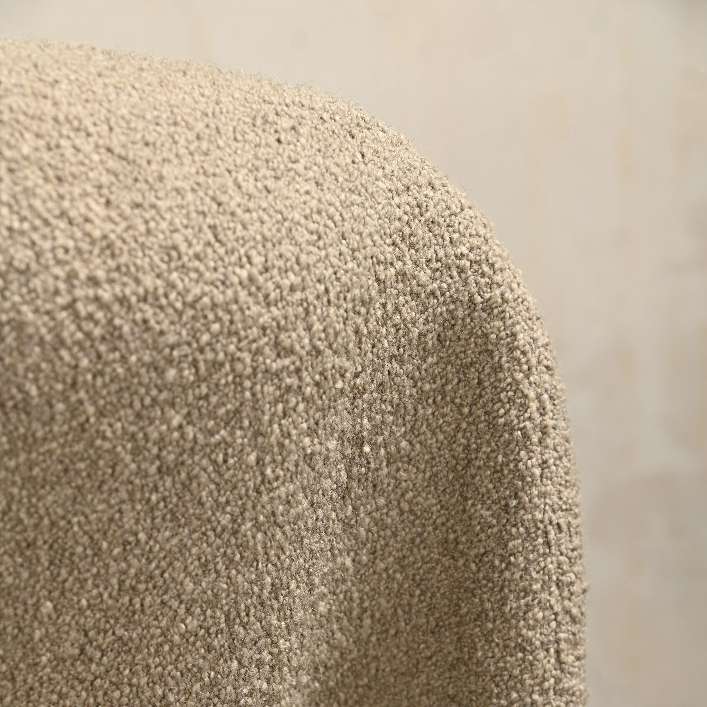 Giancarlo Piretti Alky Lounge Chairs in stone grey Bouclé Wool, Anonima Castelli