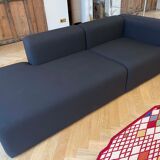 Hay Mags sofa 2.5 seats modules 9301+1061, Steelcut 380 fabric - dark grey