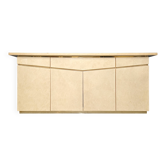 White lacquered buffet Eric Maville