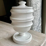 White wooden box, with lid