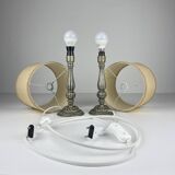 Lampe de table en métal, Italie années 1960