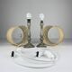 Vintage metal table lamp, Italy 1960s, set of 2